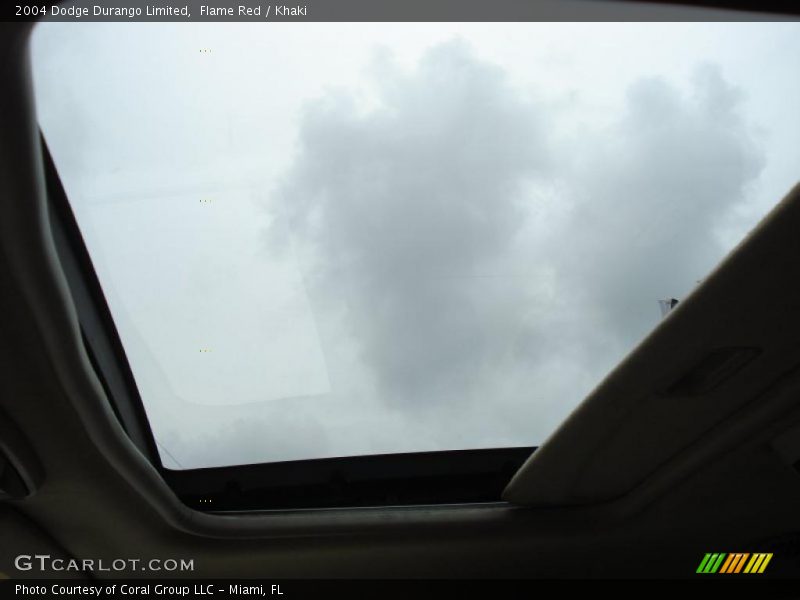 Flame Red / Khaki 2004 Dodge Durango Limited