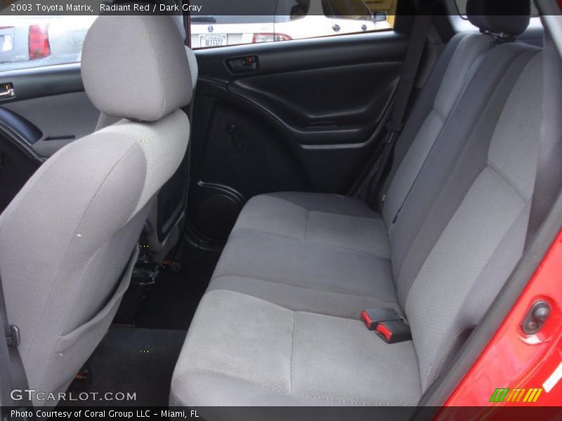 Radiant Red / Dark Gray 2003 Toyota Matrix