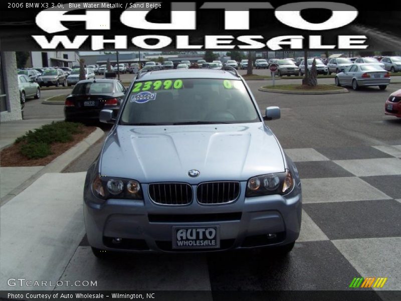 Blue Water Metallic / Sand Beige 2006 BMW X3 3.0i