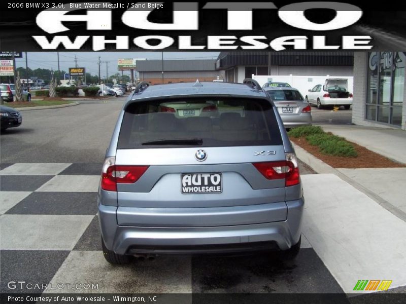 Blue Water Metallic / Sand Beige 2006 BMW X3 3.0i