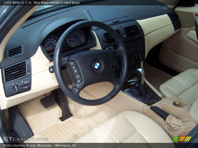 Blue Water Metallic / Sand Beige 2006 BMW X3 3.0i