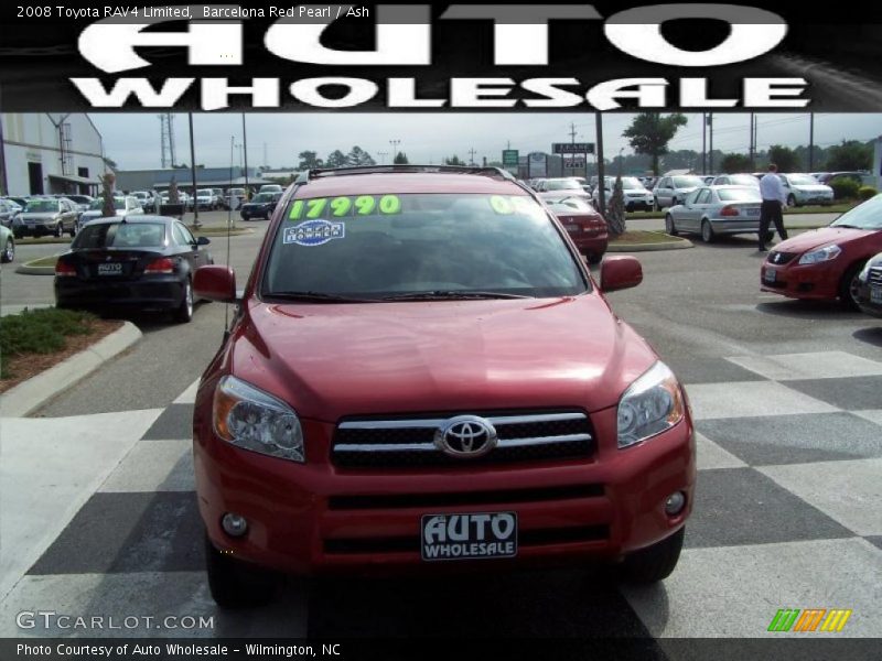 Barcelona Red Pearl / Ash 2008 Toyota RAV4 Limited