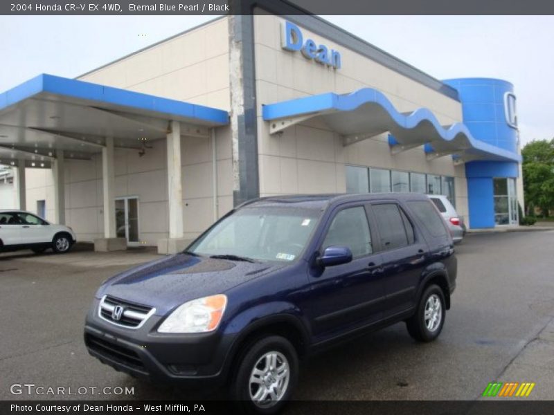 Eternal Blue Pearl / Black 2004 Honda CR-V EX 4WD