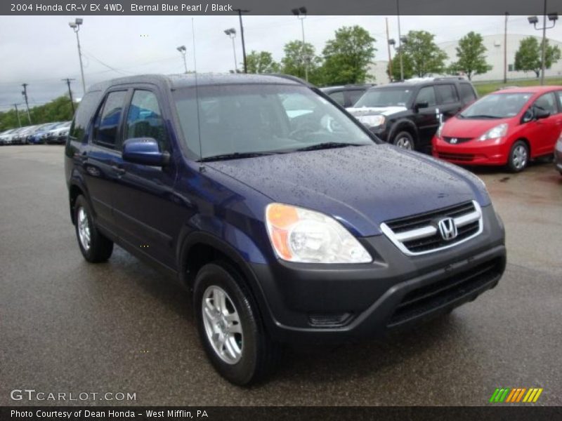 Eternal Blue Pearl / Black 2004 Honda CR-V EX 4WD