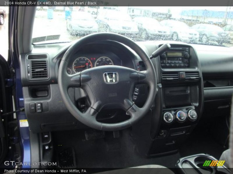Eternal Blue Pearl / Black 2004 Honda CR-V EX 4WD