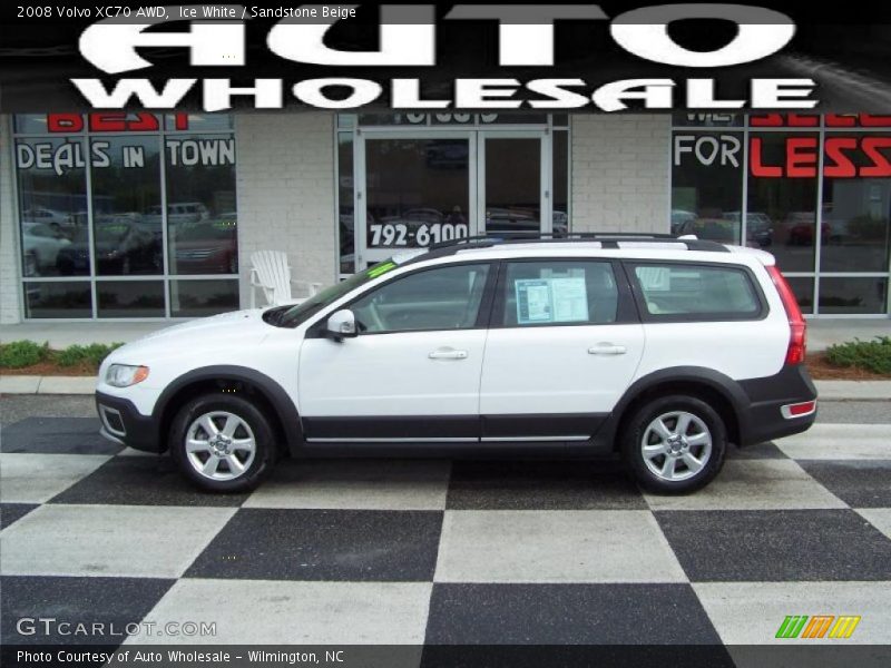 Ice White / Sandstone Beige 2008 Volvo XC70 AWD