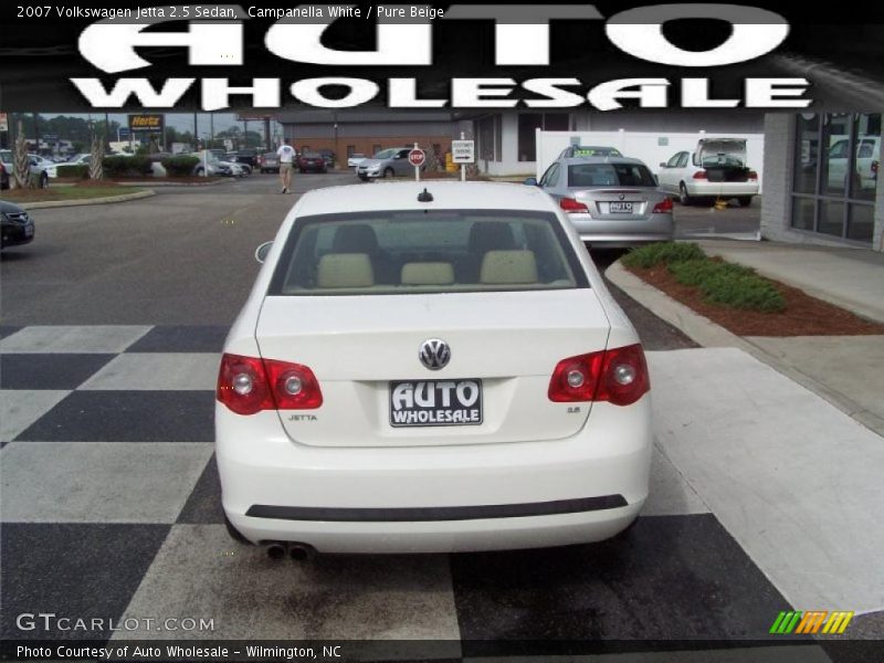 Campanella White / Pure Beige 2007 Volkswagen Jetta 2.5 Sedan