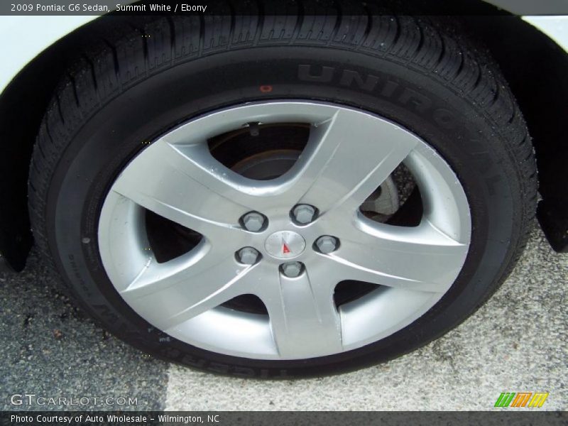 Summit White / Ebony 2009 Pontiac G6 Sedan