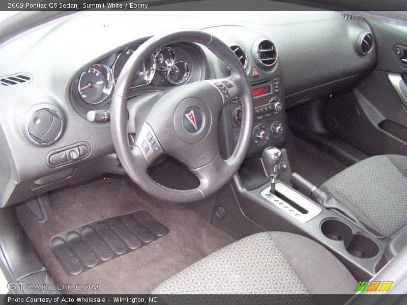 Summit White / Ebony 2009 Pontiac G6 Sedan