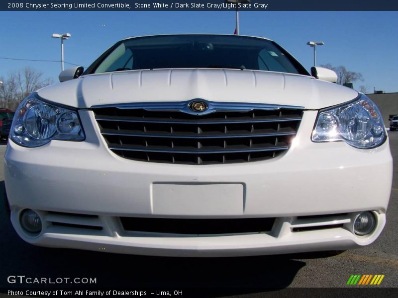 Stone White / Dark Slate Gray/Light Slate Gray 2008 Chrysler Sebring Limited Convertible