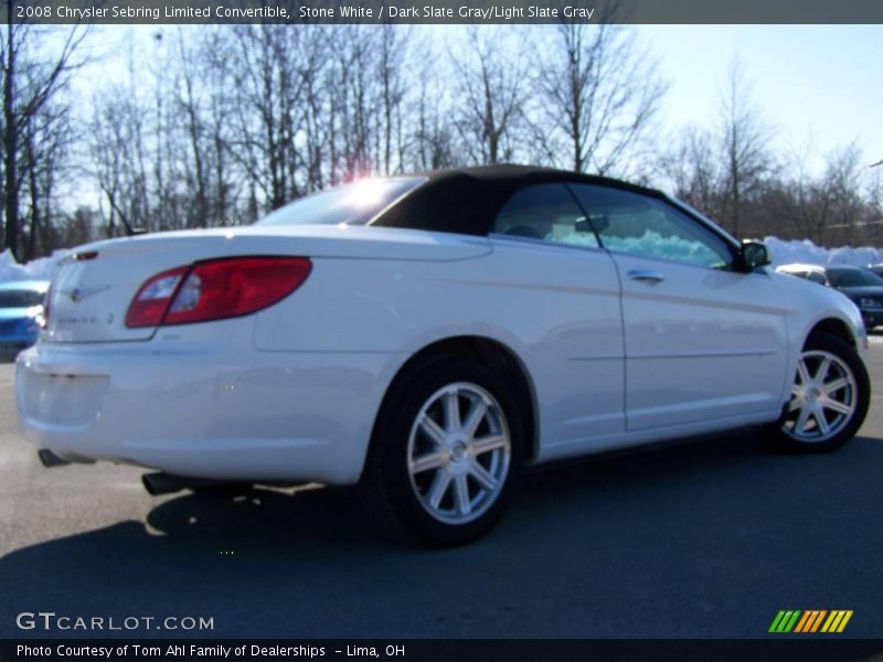 Stone White / Dark Slate Gray/Light Slate Gray 2008 Chrysler Sebring Limited Convertible