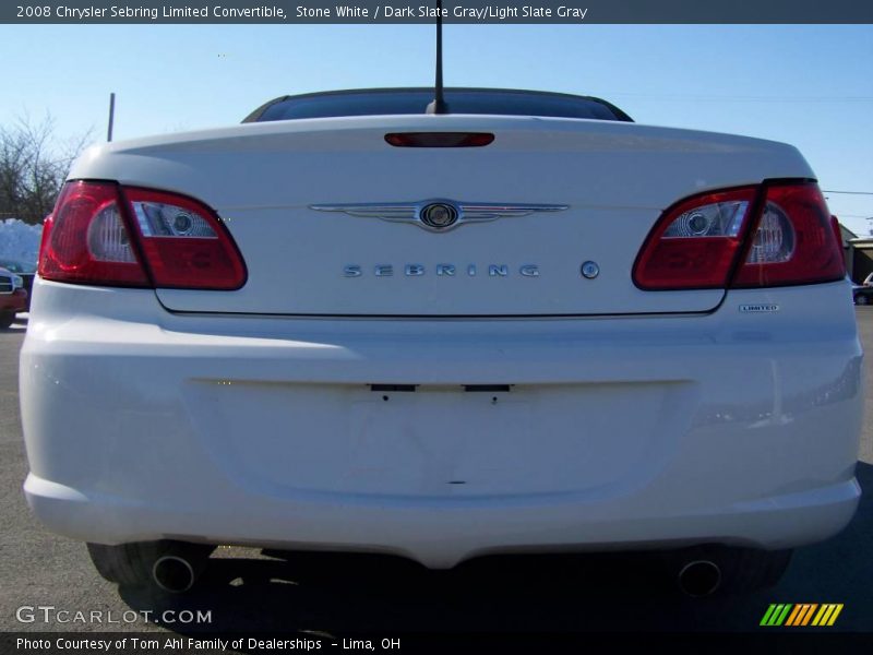 Stone White / Dark Slate Gray/Light Slate Gray 2008 Chrysler Sebring Limited Convertible