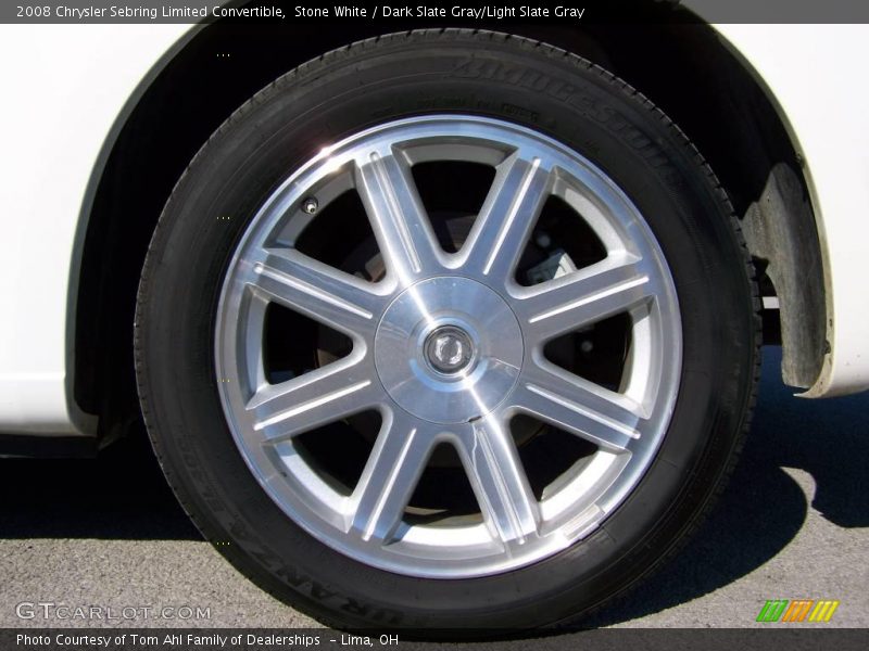 Stone White / Dark Slate Gray/Light Slate Gray 2008 Chrysler Sebring Limited Convertible