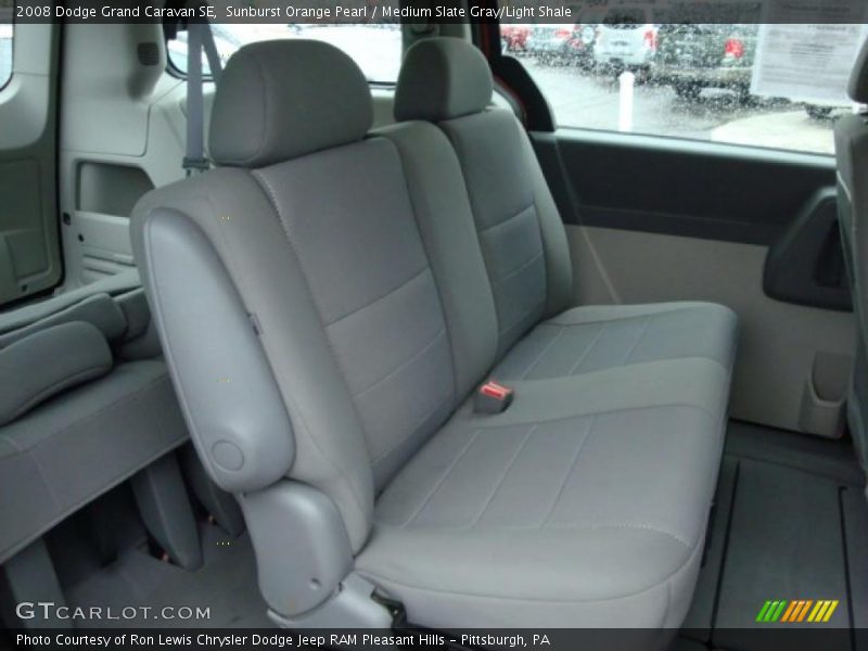Sunburst Orange Pearl / Medium Slate Gray/Light Shale 2008 Dodge Grand Caravan SE