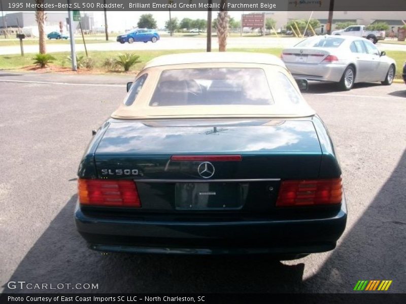 Brilliant Emerald Green Metallic / Parchment Beige 1995 Mercedes-Benz SL 500 Roadster