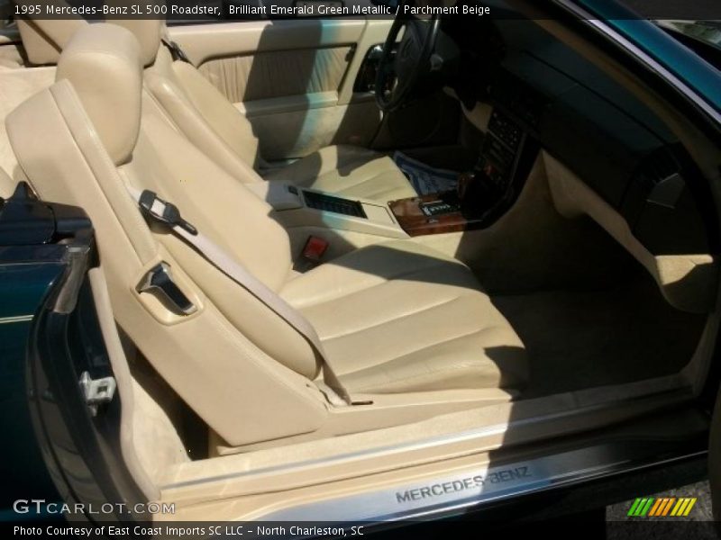 Brilliant Emerald Green Metallic / Parchment Beige 1995 Mercedes-Benz SL 500 Roadster