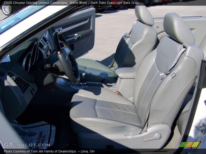 Stone White / Dark Slate Gray/Light Slate Gray 2008 Chrysler Sebring Limited Convertible