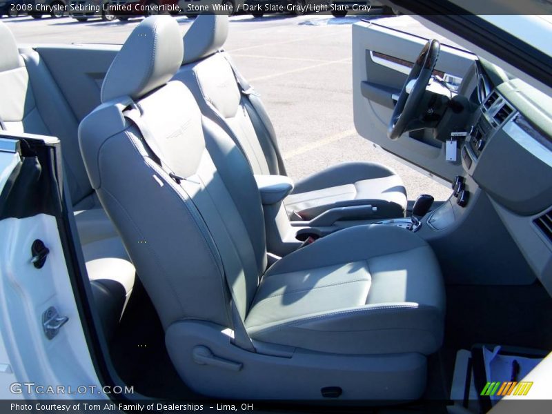 Stone White / Dark Slate Gray/Light Slate Gray 2008 Chrysler Sebring Limited Convertible