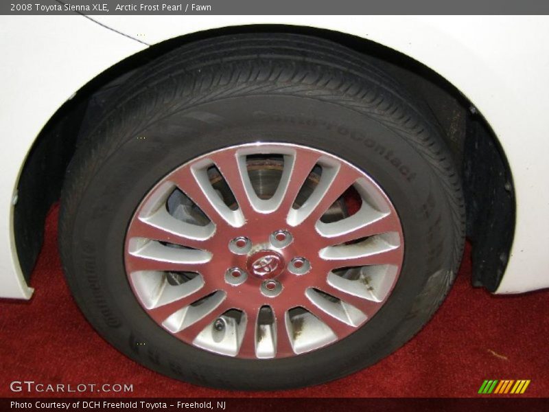 Arctic Frost Pearl / Fawn 2008 Toyota Sienna XLE