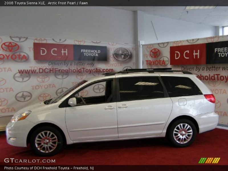 Arctic Frost Pearl / Fawn 2008 Toyota Sienna XLE