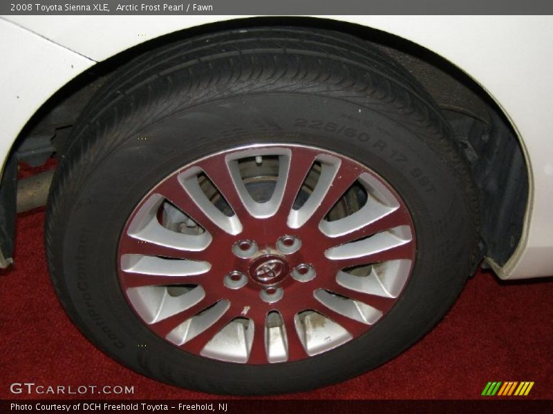 Arctic Frost Pearl / Fawn 2008 Toyota Sienna XLE