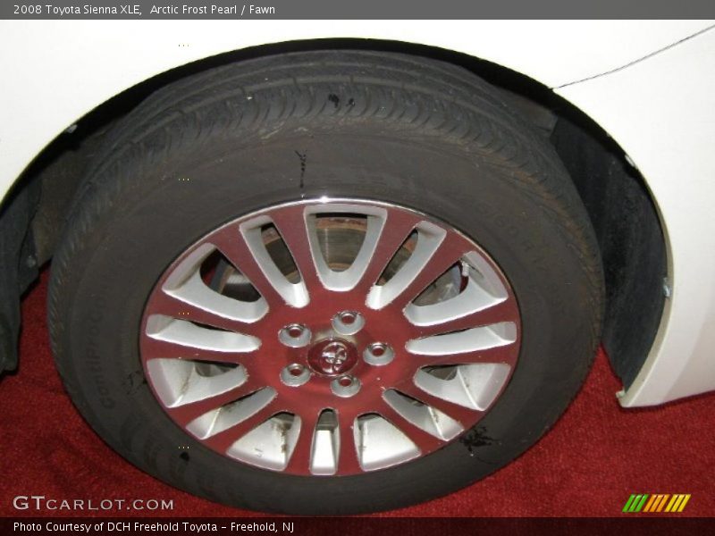 Arctic Frost Pearl / Fawn 2008 Toyota Sienna XLE
