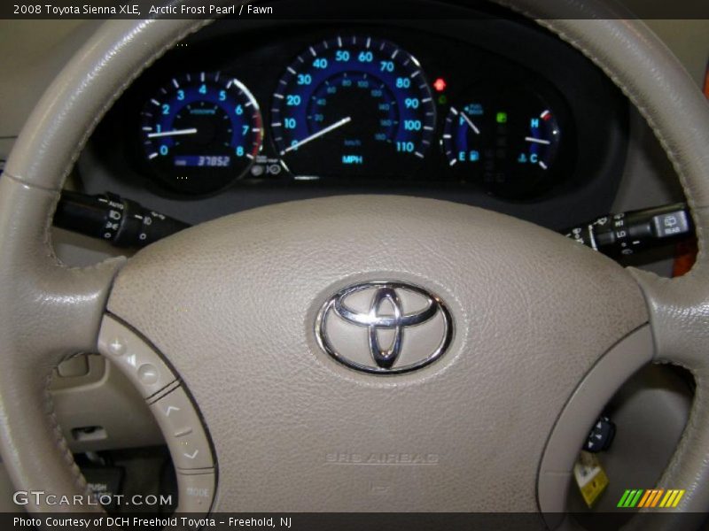 Arctic Frost Pearl / Fawn 2008 Toyota Sienna XLE