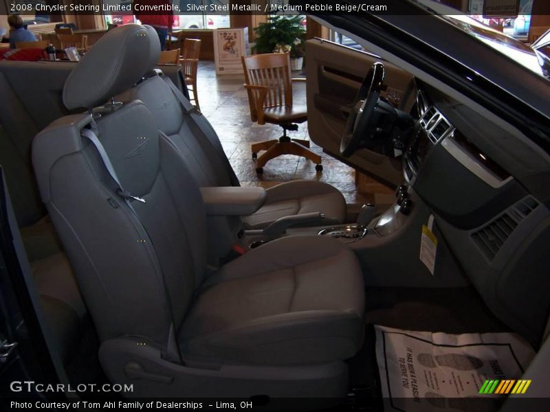 Silver Steel Metallic / Medium Pebble Beige/Cream 2008 Chrysler Sebring Limited Convertible