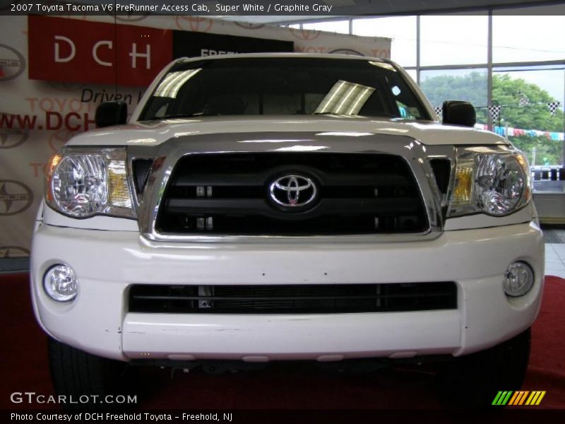 Super White / Graphite Gray 2007 Toyota Tacoma V6 PreRunner Access Cab