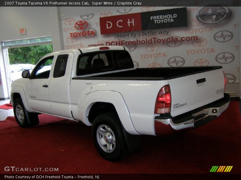 Super White / Graphite Gray 2007 Toyota Tacoma V6 PreRunner Access Cab