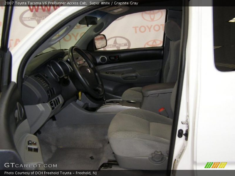 Super White / Graphite Gray 2007 Toyota Tacoma V6 PreRunner Access Cab