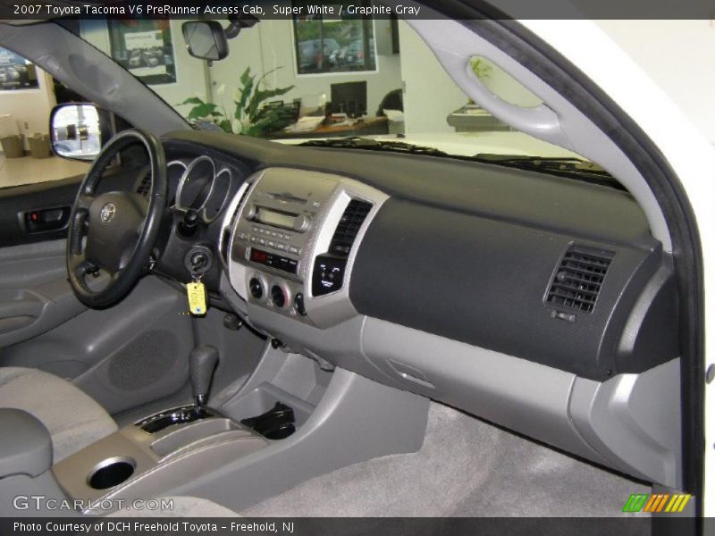 Super White / Graphite Gray 2007 Toyota Tacoma V6 PreRunner Access Cab