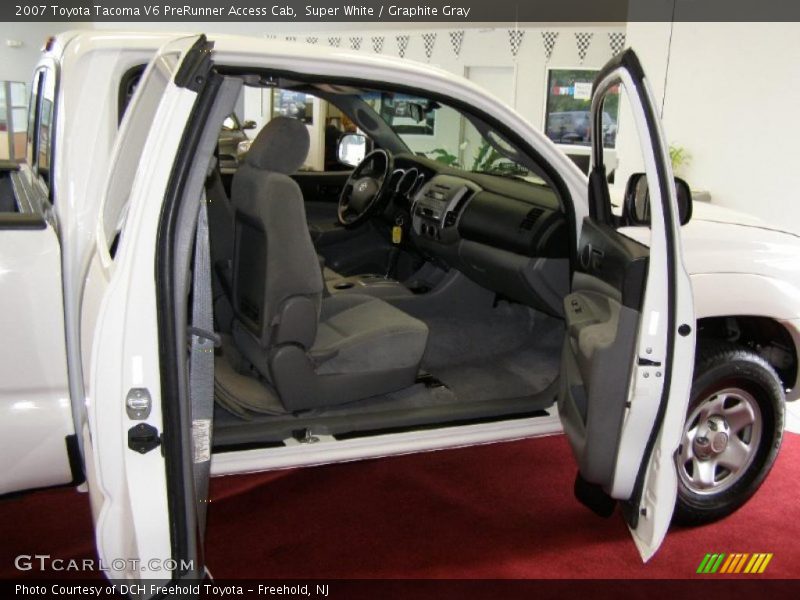 Super White / Graphite Gray 2007 Toyota Tacoma V6 PreRunner Access Cab