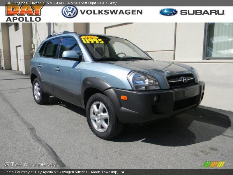 Alpine Frost Light Blue / Gray 2005 Hyundai Tucson GLS V6 4WD