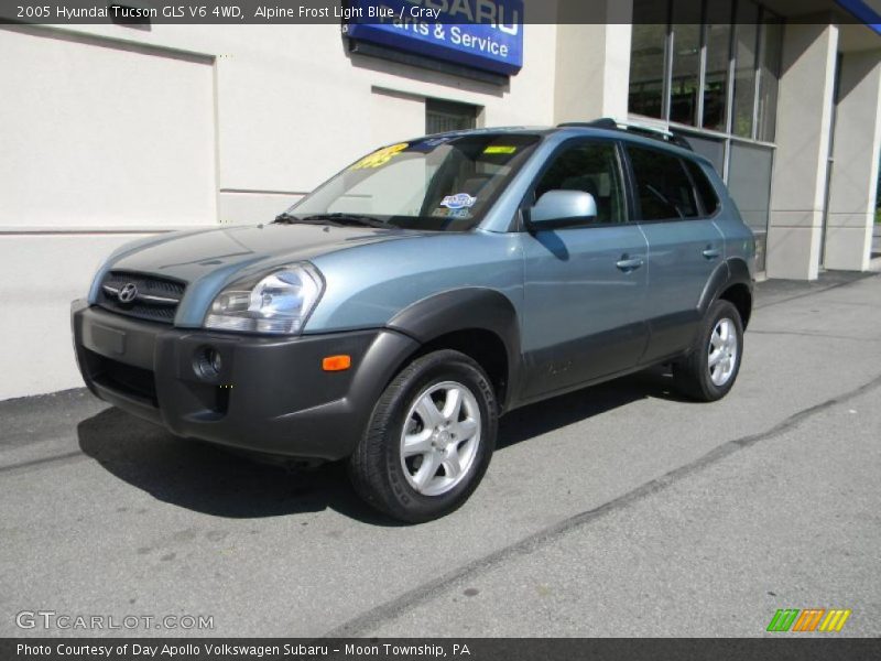 Alpine Frost Light Blue / Gray 2005 Hyundai Tucson GLS V6 4WD
