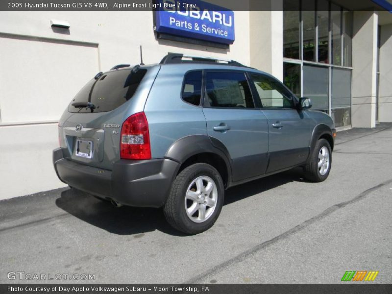Alpine Frost Light Blue / Gray 2005 Hyundai Tucson GLS V6 4WD
