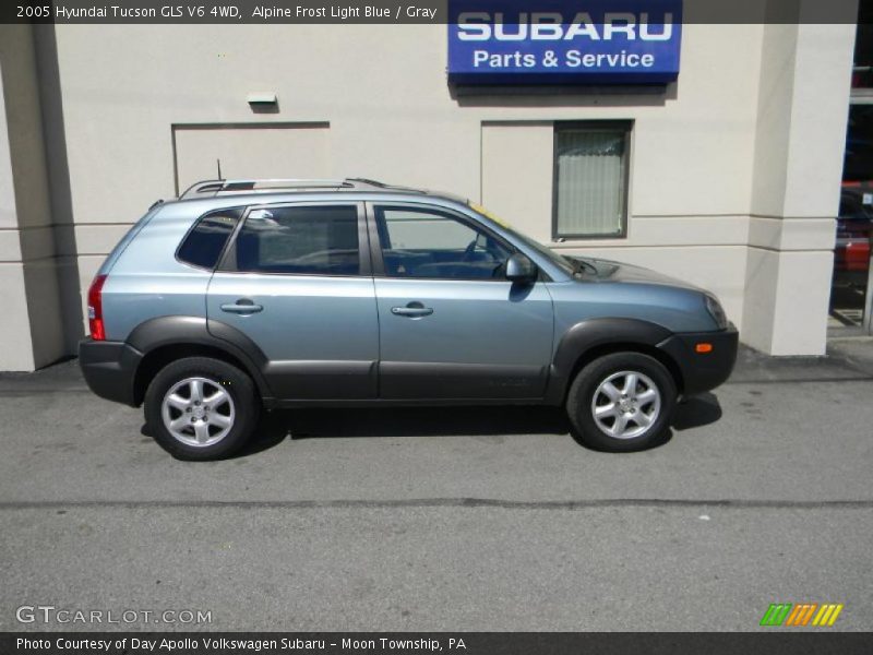 Alpine Frost Light Blue / Gray 2005 Hyundai Tucson GLS V6 4WD