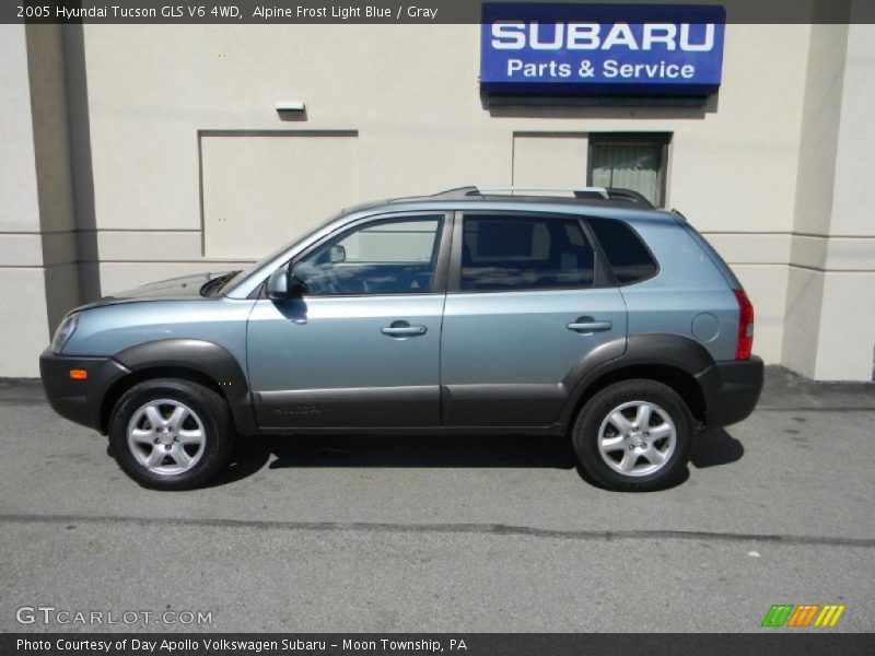 Alpine Frost Light Blue / Gray 2005 Hyundai Tucson GLS V6 4WD