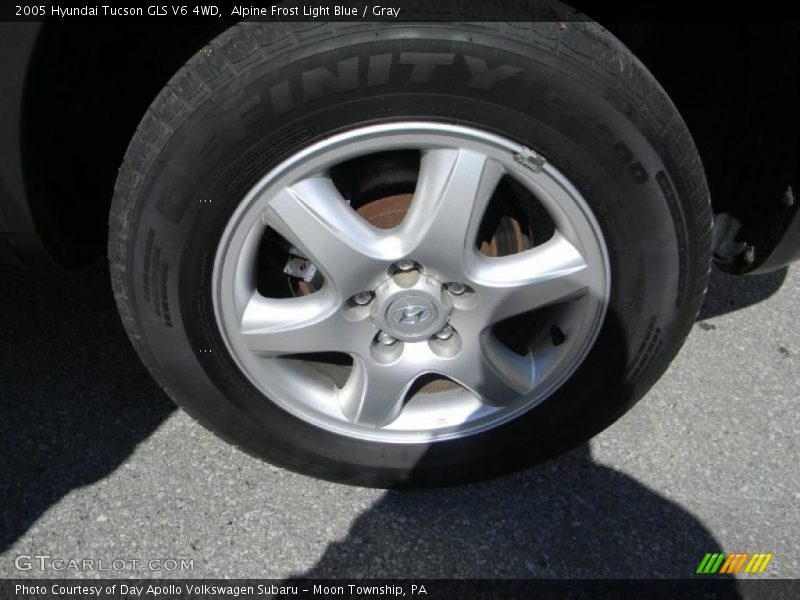 Alpine Frost Light Blue / Gray 2005 Hyundai Tucson GLS V6 4WD