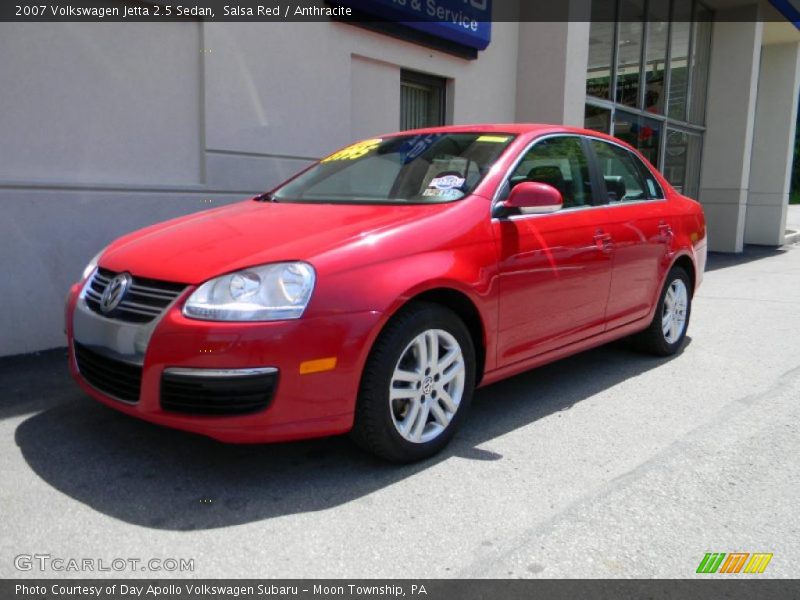 Salsa Red / Anthracite 2007 Volkswagen Jetta 2.5 Sedan