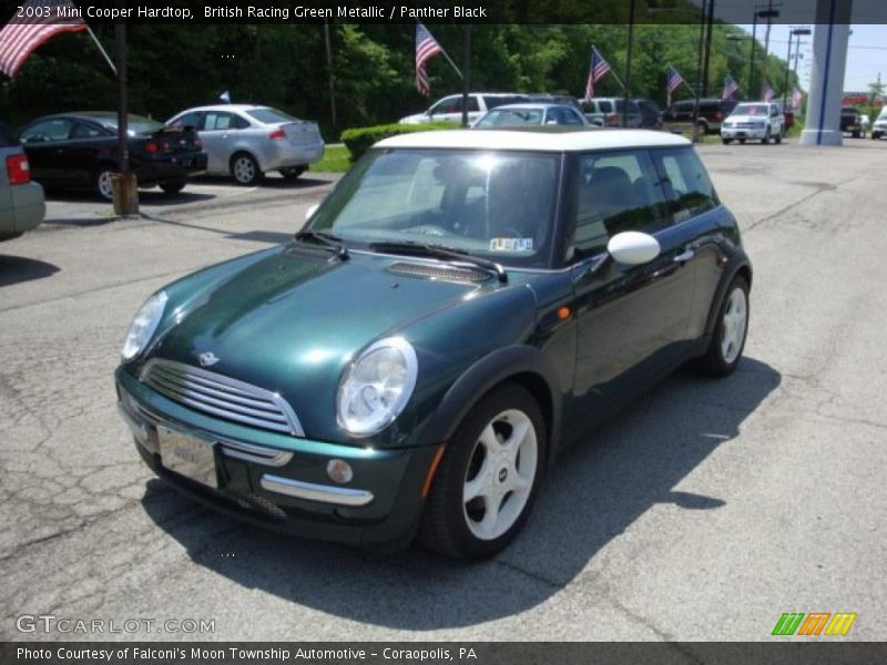 British Racing Green Metallic / Panther Black 2003 Mini Cooper Hardtop
