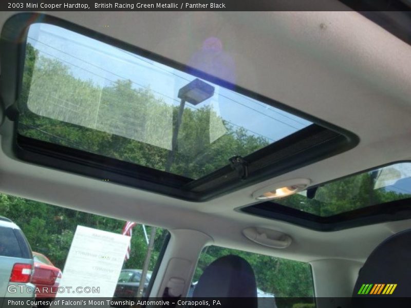 British Racing Green Metallic / Panther Black 2003 Mini Cooper Hardtop