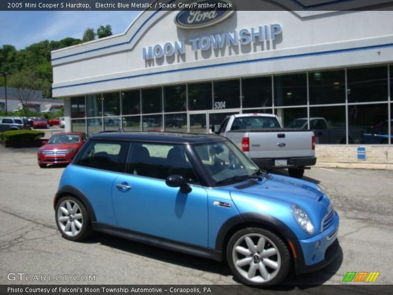 Electric Blue Metallic / Space Grey/Panther Black 2005 Mini Cooper S Hardtop