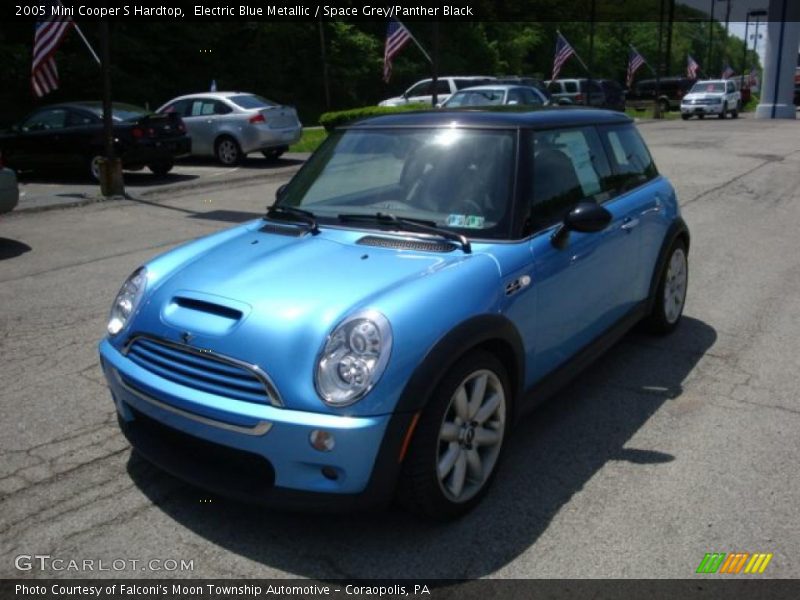 Electric Blue Metallic / Space Grey/Panther Black 2005 Mini Cooper S Hardtop