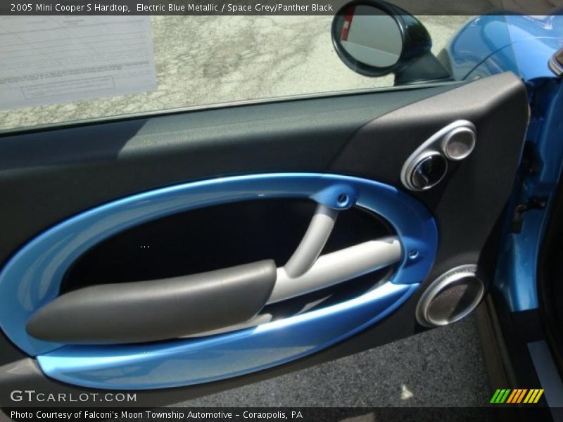 Electric Blue Metallic / Space Grey/Panther Black 2005 Mini Cooper S Hardtop