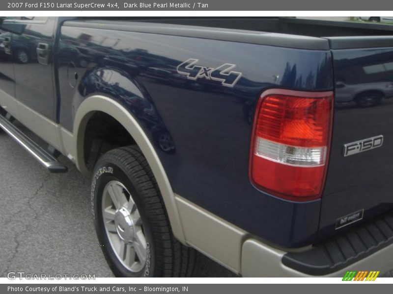 Dark Blue Pearl Metallic / Tan 2007 Ford F150 Lariat SuperCrew 4x4