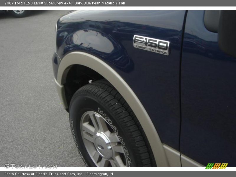 Dark Blue Pearl Metallic / Tan 2007 Ford F150 Lariat SuperCrew 4x4