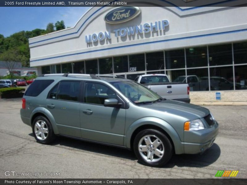 Titanium Green Metallic / Pebble 2005 Ford Freestyle Limited AWD