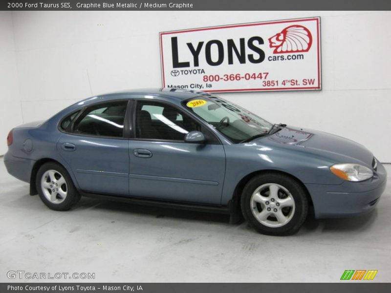 Graphite Blue Metallic / Medium Graphite 2000 Ford Taurus SES