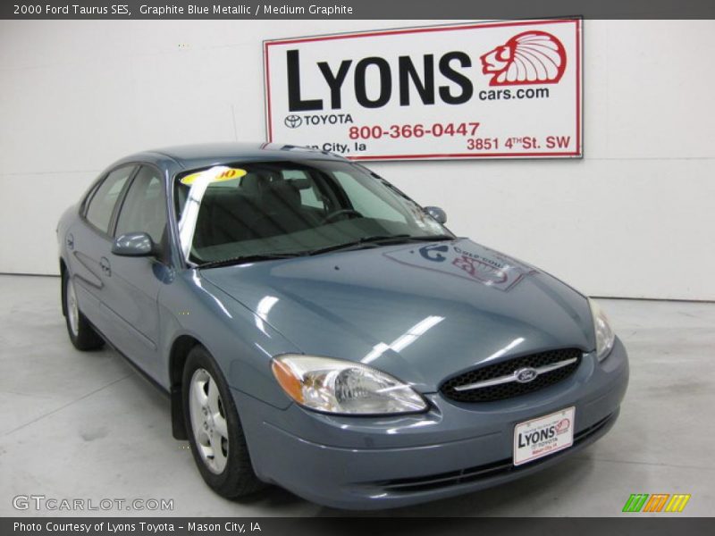 Graphite Blue Metallic / Medium Graphite 2000 Ford Taurus SES